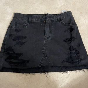 Hollister high rise jean skirt